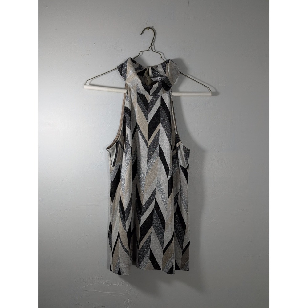 Trina Turk Silver‎ Jocular Top Size L NWOT